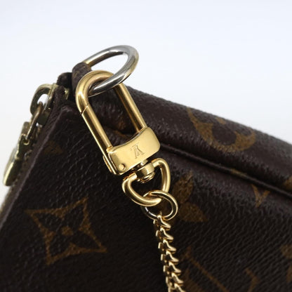 Louis Vuitton Mini pochette accessoires Canvas, BROWN, CANVAS, Clutche & pouche