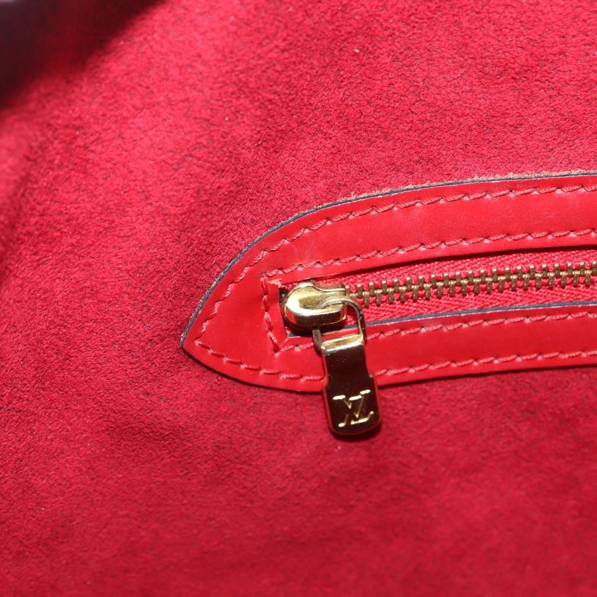 Louis Vuitton Lussac Handbag Epi Leather, RED, LEATHER, Shoulder bag
