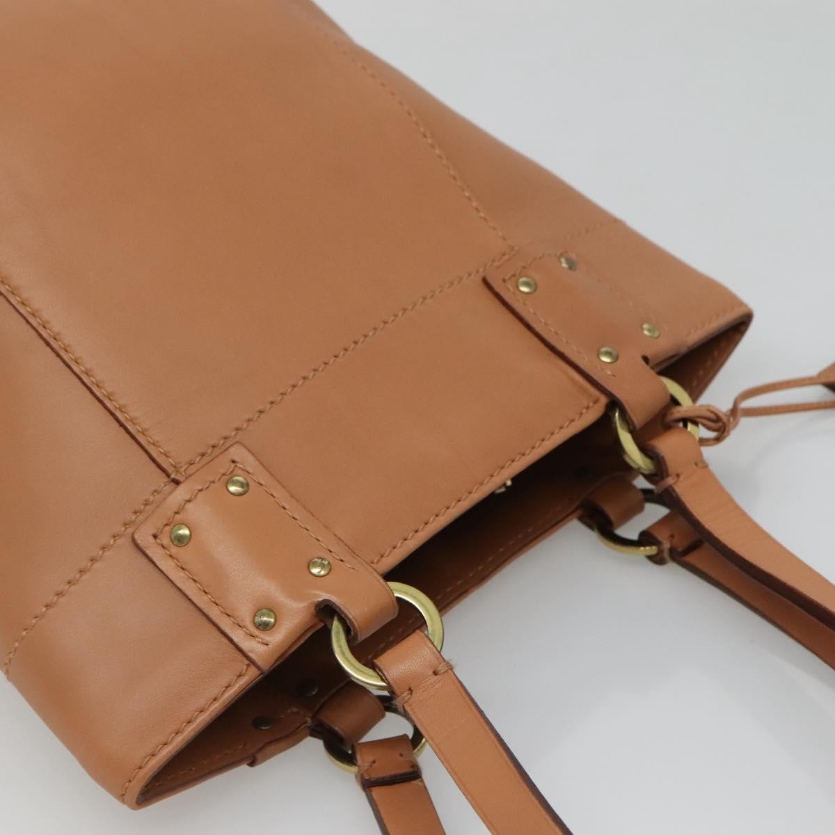Gucci Vintage Handbag Leather, BEIGE, LEATHER, Handbag