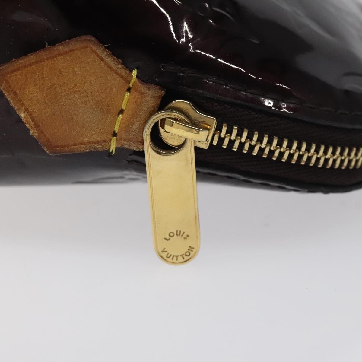 Louis Vuitton Cosmetic Pouch Monogram Vernis, BURGUNDY, PATENT_LEATHER, Toiletry Case