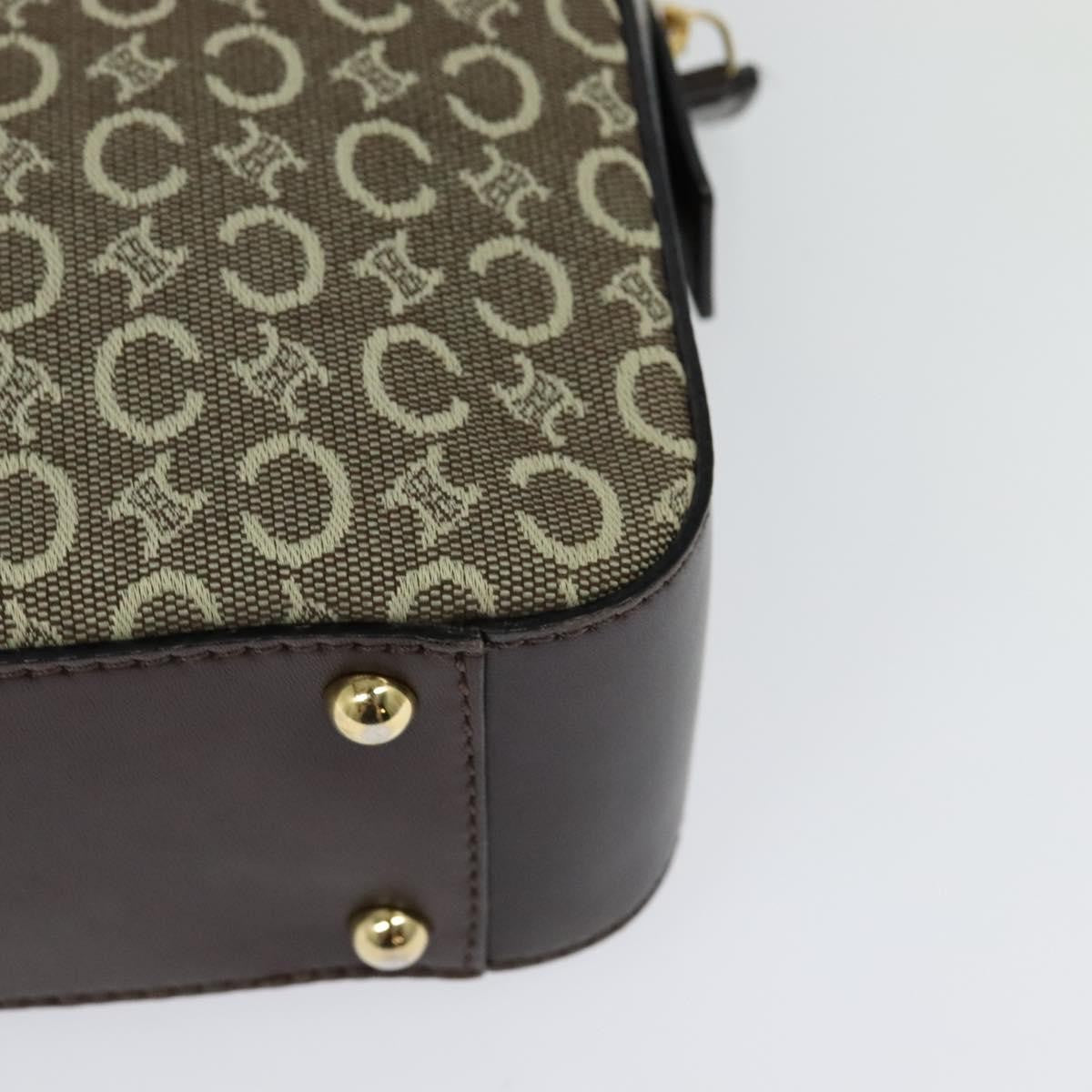 Celine C Macadam Handbag Canvas, Gray, Canvas, Handbag