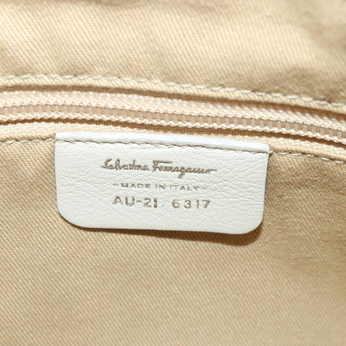Salvatore Ferragamo Marisa Satchel Leather, BEIGE, LEATHER, Handbag