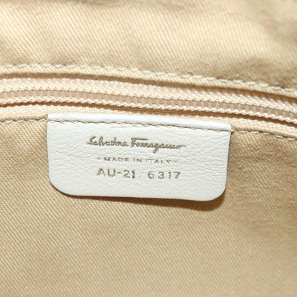 Salvatore Ferragamo Marisa Satchel Leather, BEIGE, LEATHER, Handbag