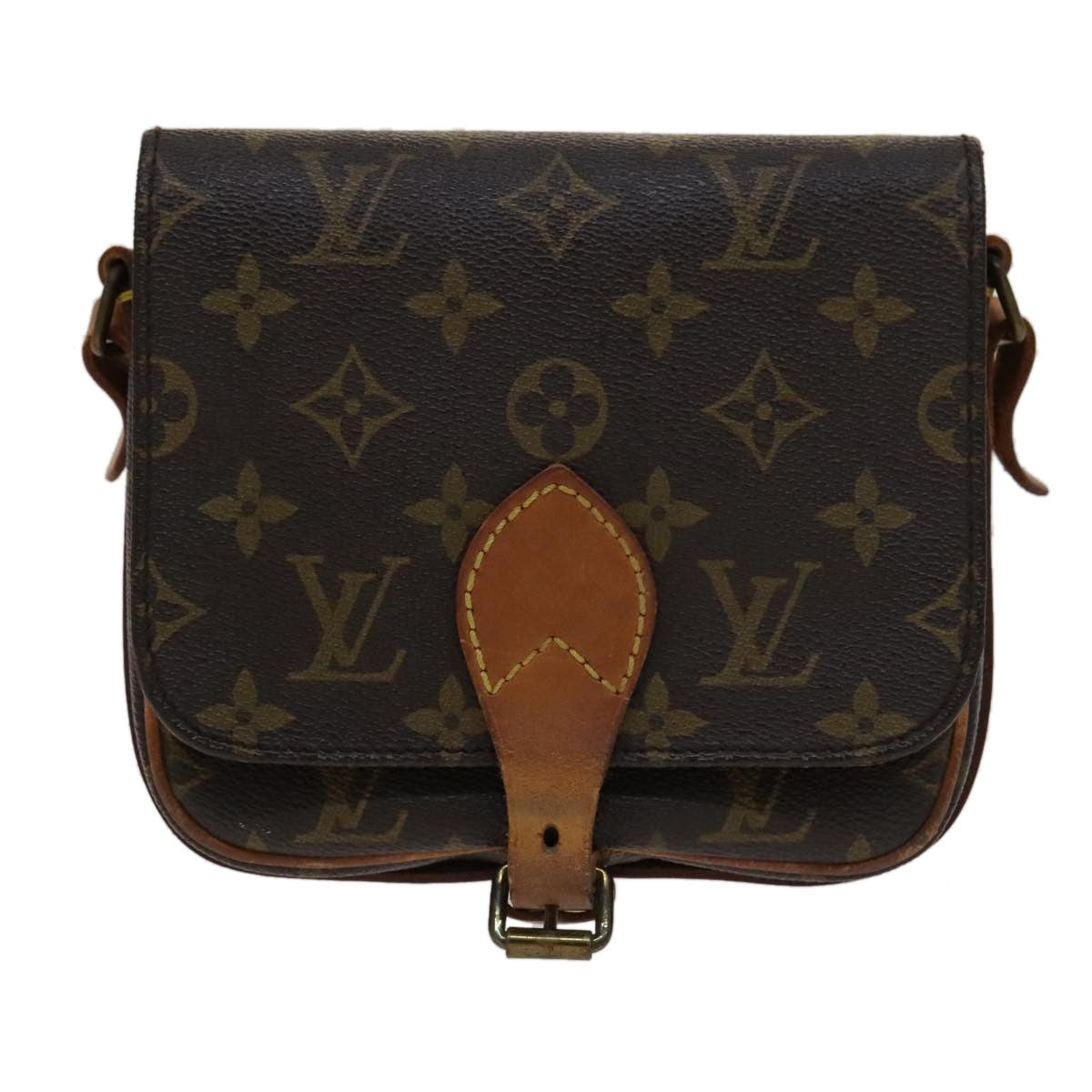 Louis Vuitton Cartouchiere Handbag Monogram Canvas, BROWN, CANVAS, Handbag