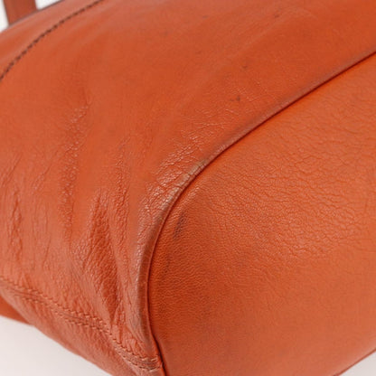 Givenchy Nightingale Satchel Leather, ORANGE, LEATHER, Handbag