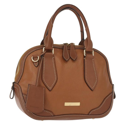 Burberry Orchard Bag Smooth Leather, BROWN, LEATHER, Handbag