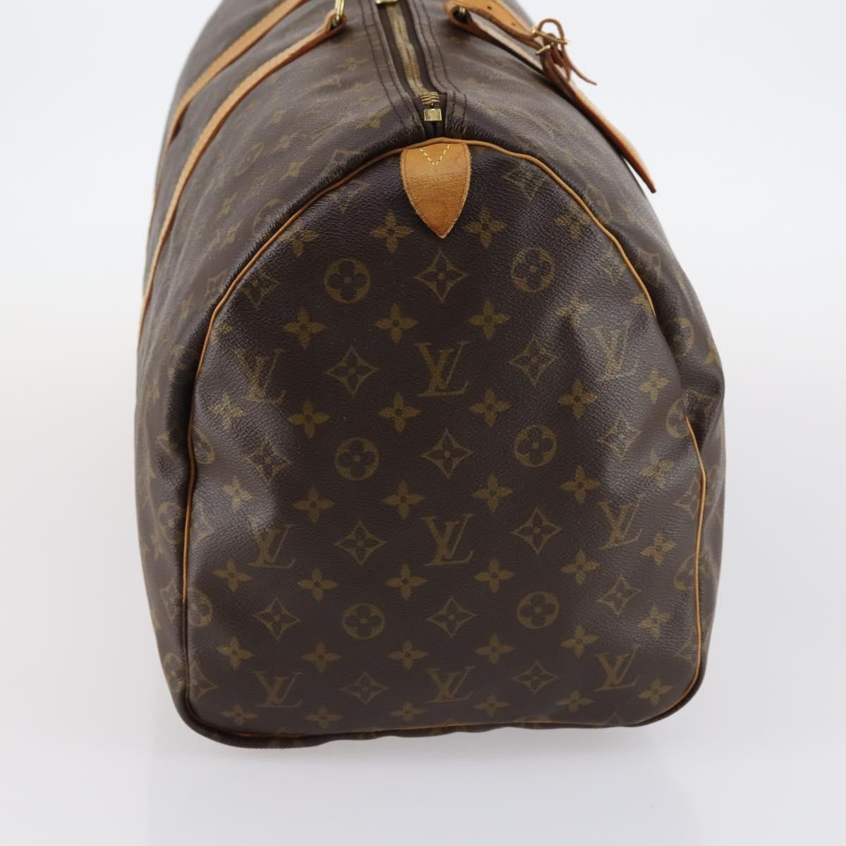 Louis Vuitton Keepall Bag Monogram Canvas, BROWN, CANVAS, Travel bag