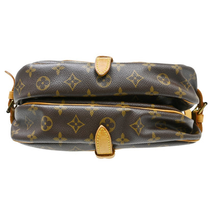 Louis Vuitton Saumur Handbag Monogram Canvas, Brown, Canvas, Shoulder Bag
