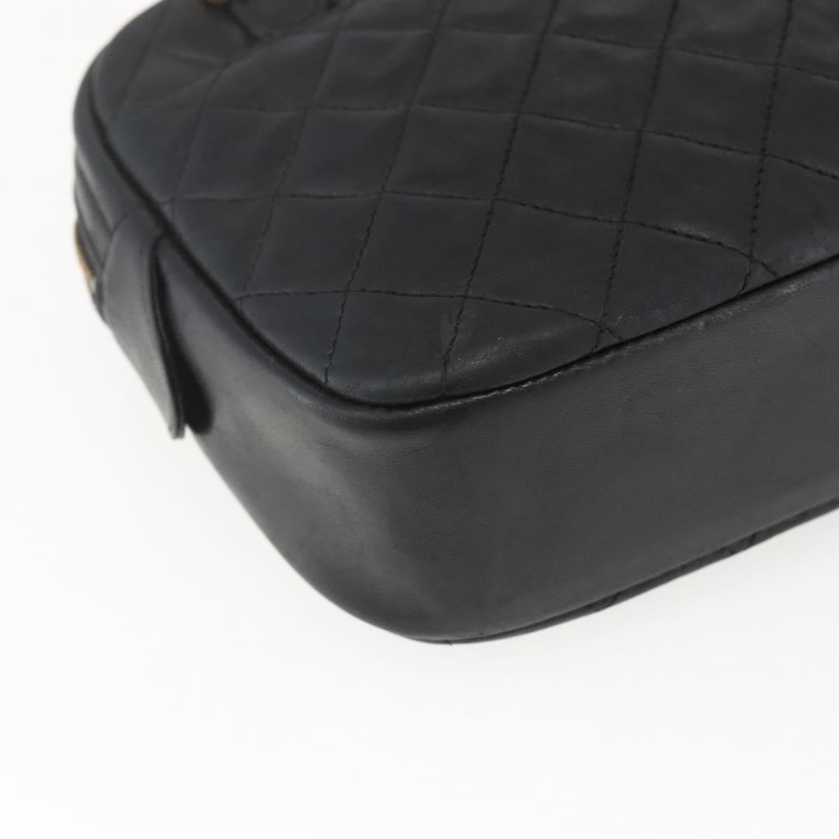 Chanel Vintage Camera Bag Quilted Leather, BLACK, LEATHER, Shoulder bag