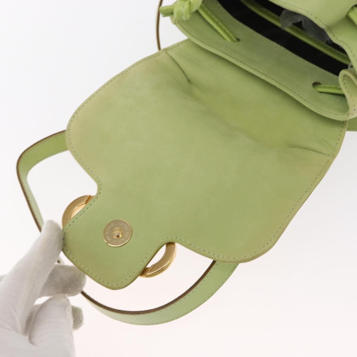 Salvatore Ferragamo Gancini Backpack Suede, GREEN, SUEDE, Backpack