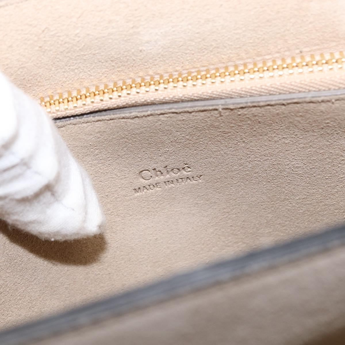 Chloe Faye Shoulder Bag Leather and Suede, KHAKI, SUEDE, Shoulder bag