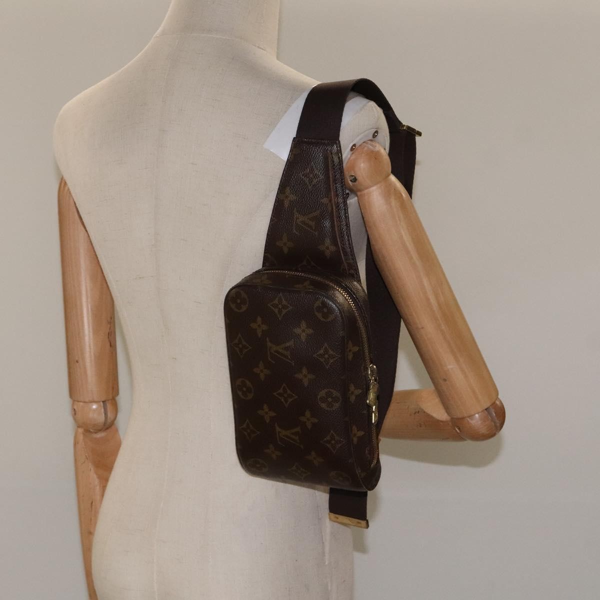 Louis Vuitton Geronimos Waist Bag Monogram Canvas, BROWN, CANVAS, Travel bag