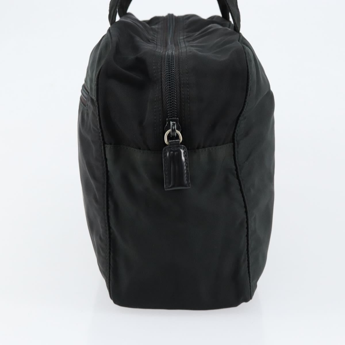 Prada Vintage Zip Handbag Tessuto, BLACK, NYLON, Handbag