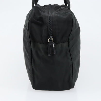 Prada Vintage Zip Handbag Tessuto, BLACK, NYLON, Handbag