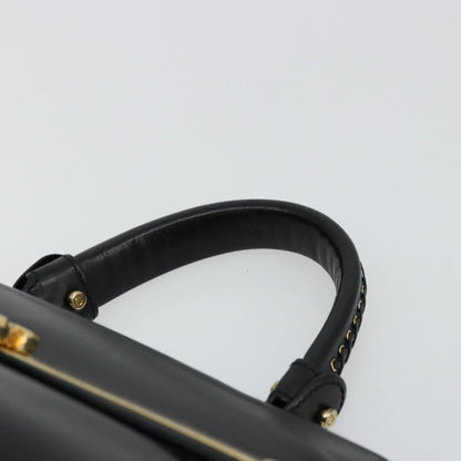 Salvatore Ferragamo Sofia Satchel Leather, Black, Leather, Handbag
