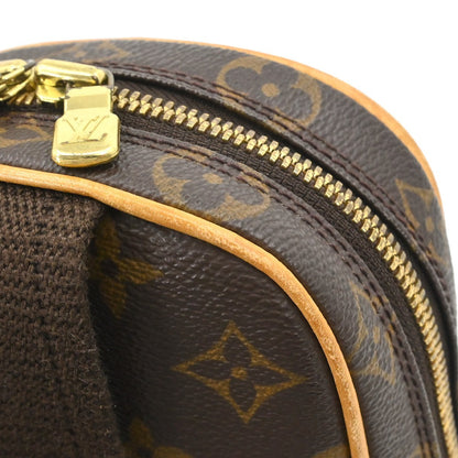 Louis Vuitton Pochette Gange Monogram Canvas, BROWN, CANVAS, Clutche & pouche
