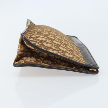 Christian Dior Vintage Trotter Pouch Canvas, BROWN, CANVAS, Clutche & pouche
