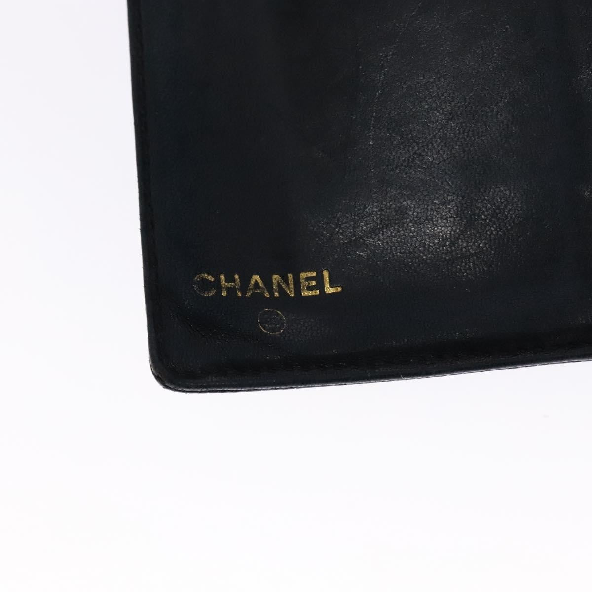 Chanel CC Bifold Wallet Quilted Caviar, BLACK, LEATHER, Wallets