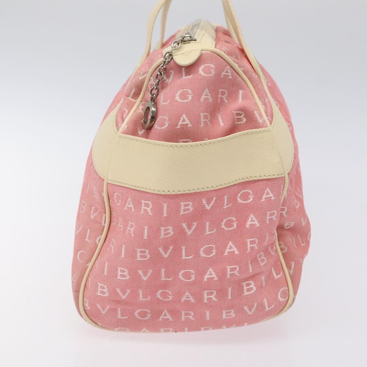 Bvlgari B.Zero1 Logomania Bag Canvas with Leather, PINK, CANVAS, Handbag