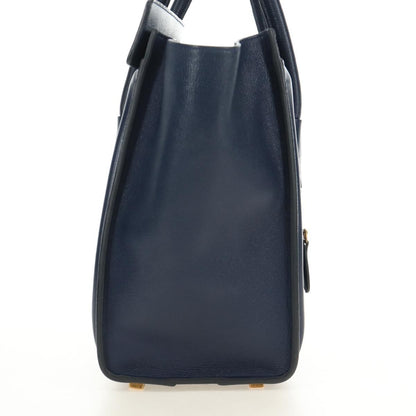 Celine Luggage Bag Smooth Leather, Navy, Leather, Tote Bag