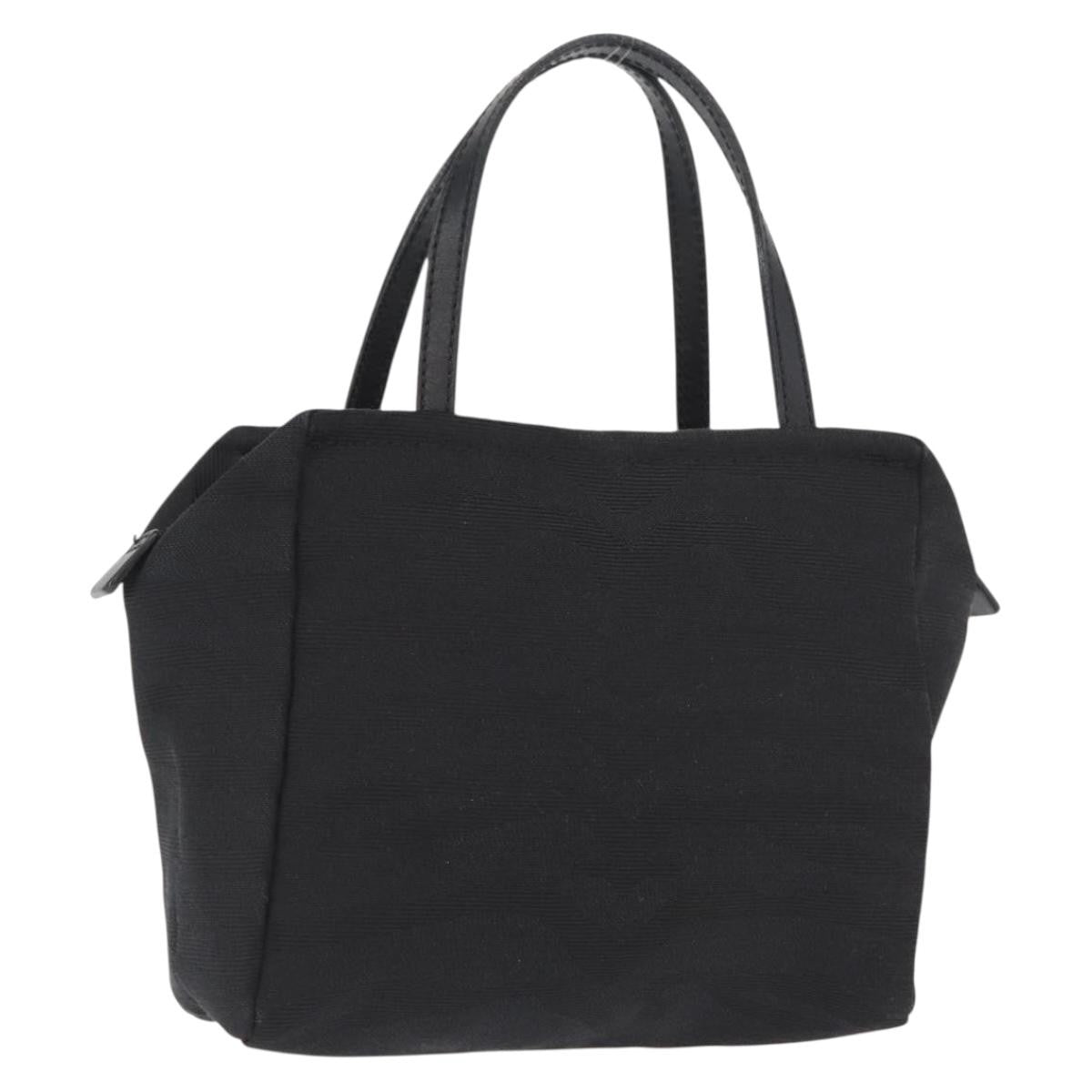 Fendi Vintage Handbag Canvas, Black, Canvas, Handbag