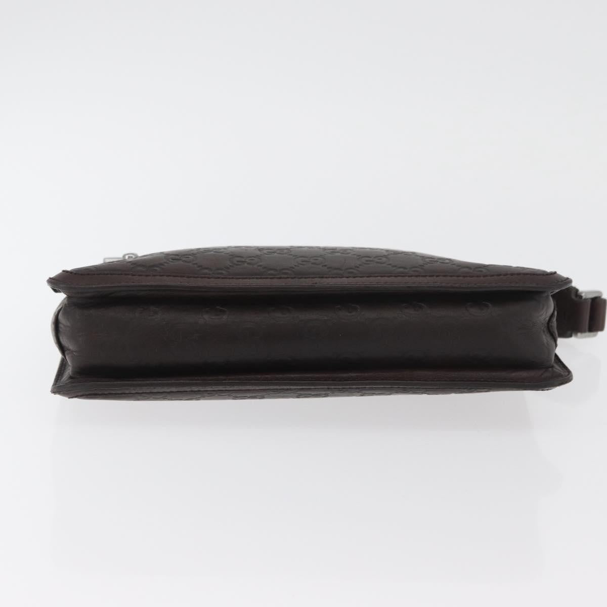 Gucci Zip Pouch Leather, BROWN, LEATHER, Clutche & pouche