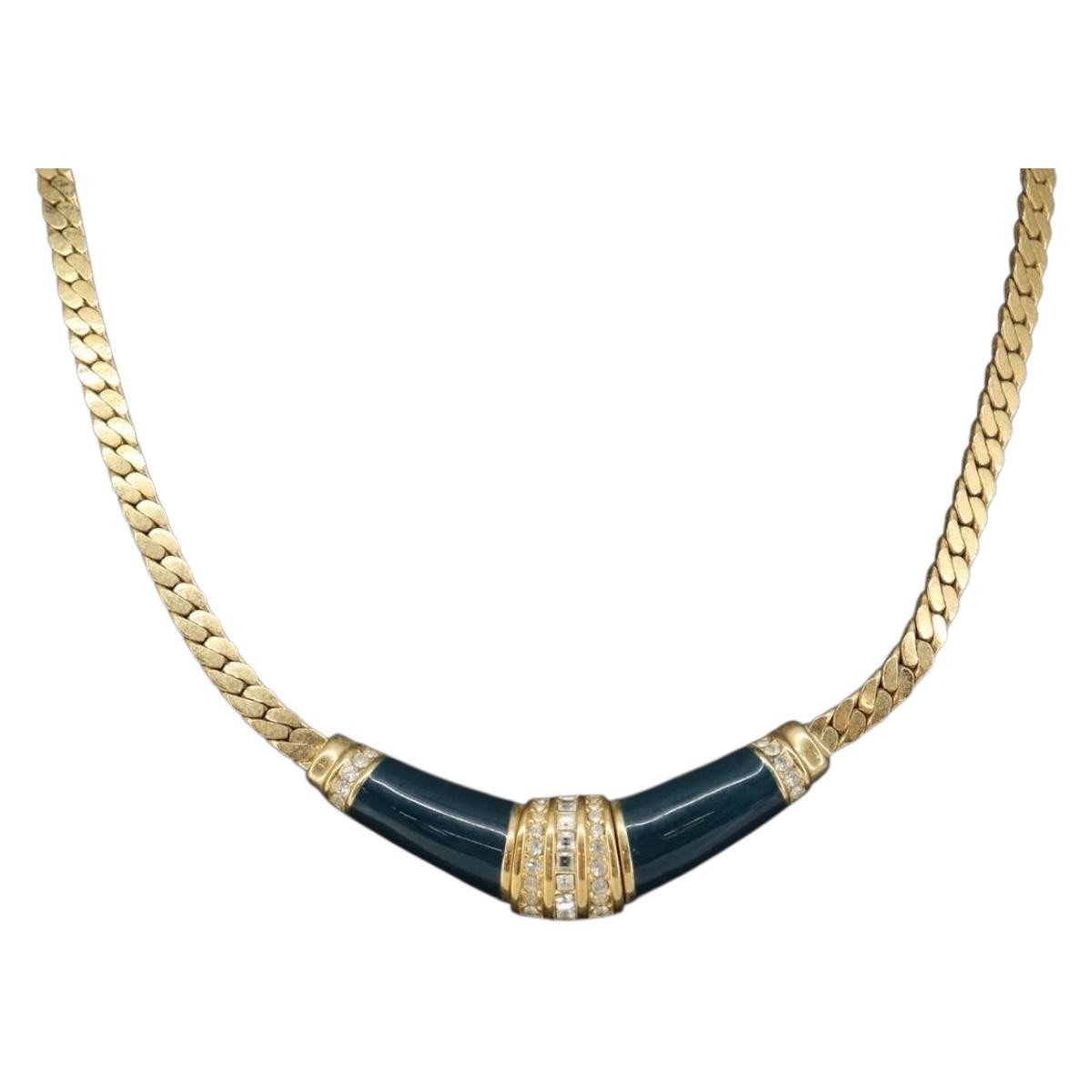 Christian Dior CD Logo necklace Metal, GOLD, METAL, Necklace