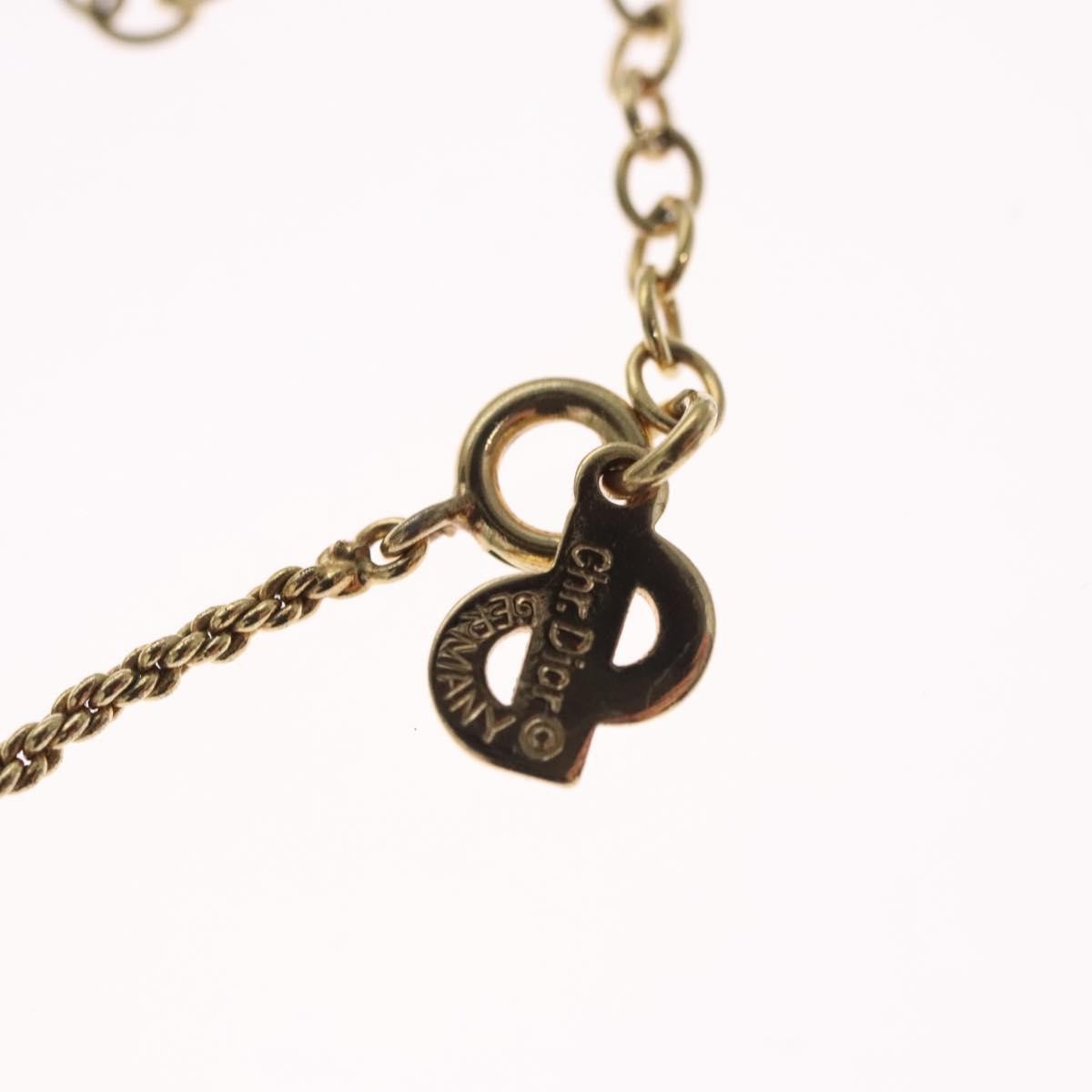 Christian Dior CD Pendant Necklace Gold-plated, GOLD, METAL, Necklace