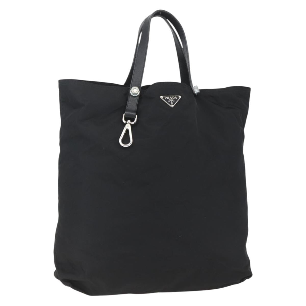 Prada Vintage Tote Tessuto, Black, Nylon, Tote Bag