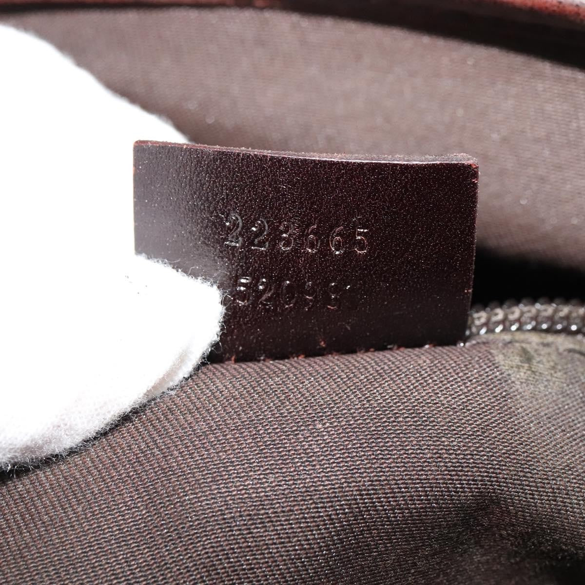 Gucci Lux Flap Messenger Bag Diamante Leather, BROWN, LEATHER, Crossbody bag