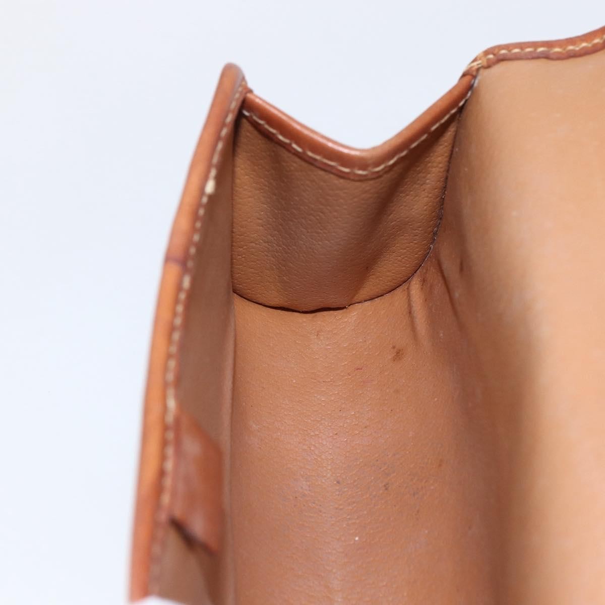Celine Macadam Pochette Canvas and Leather, BROWN, CANVAS, Clutche & pouche