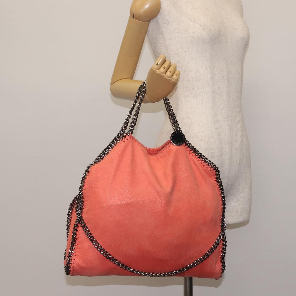 Stella McCartney Falabella Fold Over Crossbody Bag Suede, ORANGE, SUEDE, Crossbody bag