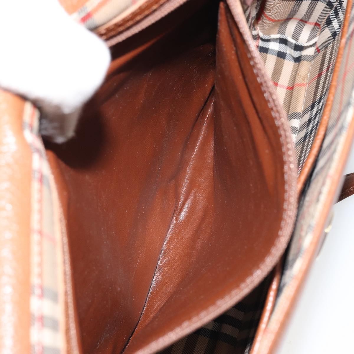 Burberry Vintage Shoulder Bag Leather, BROWN, LEATHER, Shoulder bag