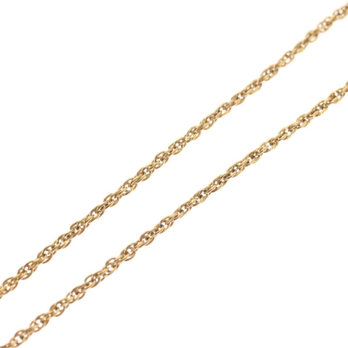 Christian Dior CD Round Pendant Necklace Metal, GOLD, METAL, Necklace