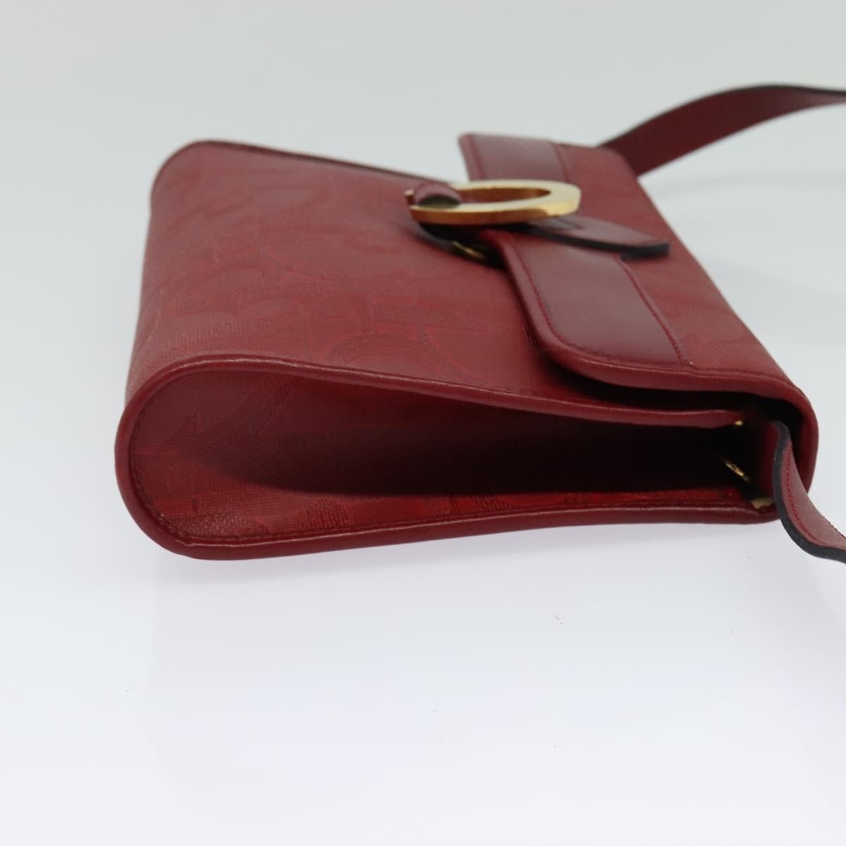 Christian Dior Vintage Trotter Shoulder Bag Canvas, RED, CANVAS, Shoulder bag