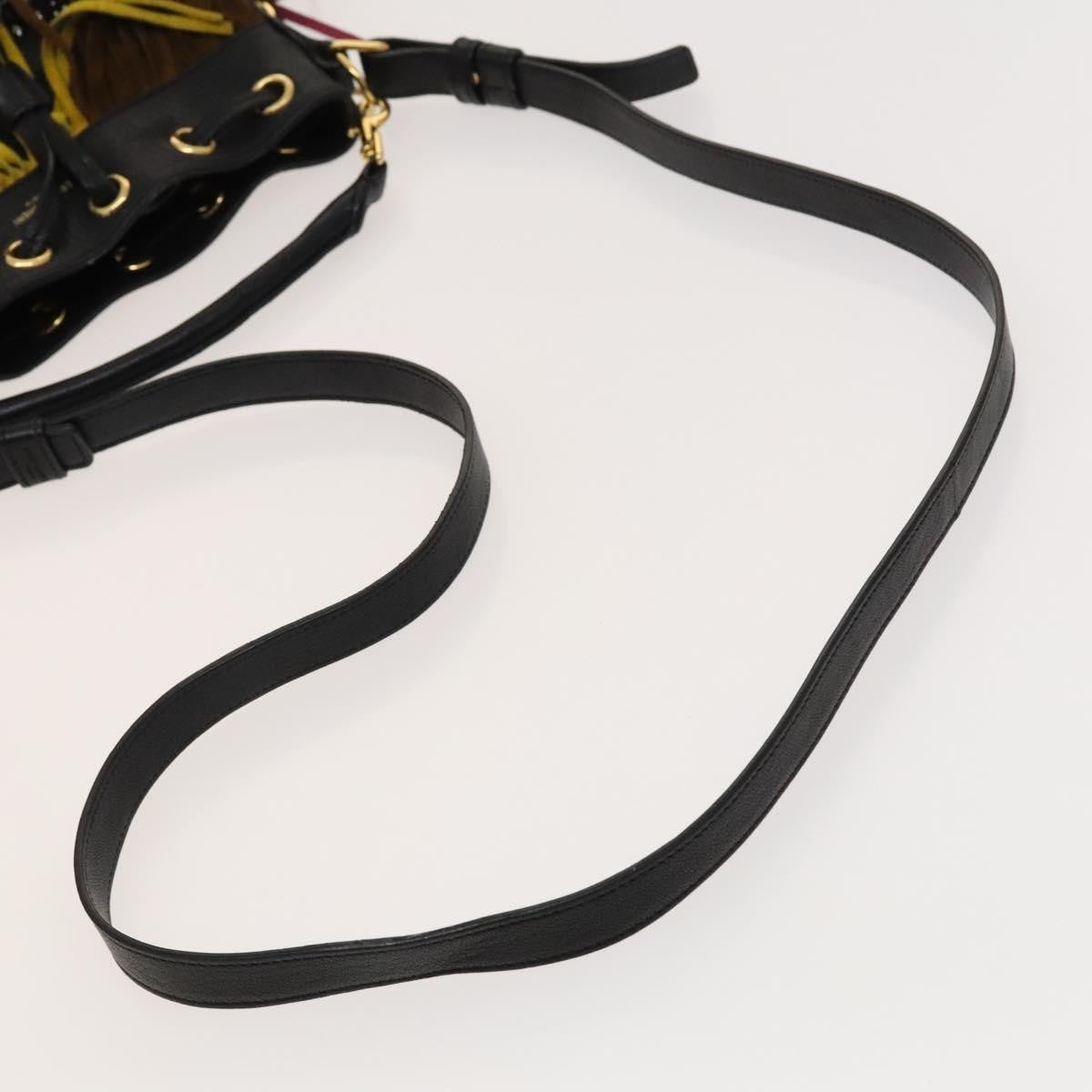 Saint Laurent Fringe Emmanuelle Bucket Bag Leather, MULTICOLOUR, LEATHER, Handbag
