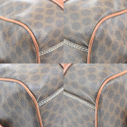 Celine Macadam Handbag Macadam with leather, BROWN, PVC, Handbag