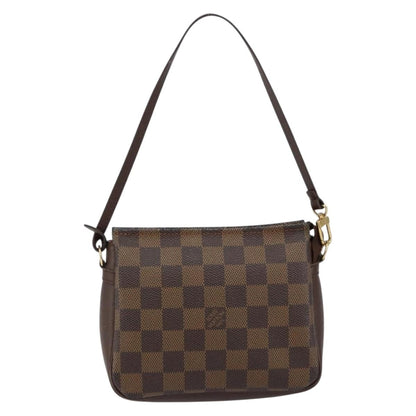Louis Vuitton Trousse Make Up Bag Damier, BROWN, CANVAS, Clutche & pouche