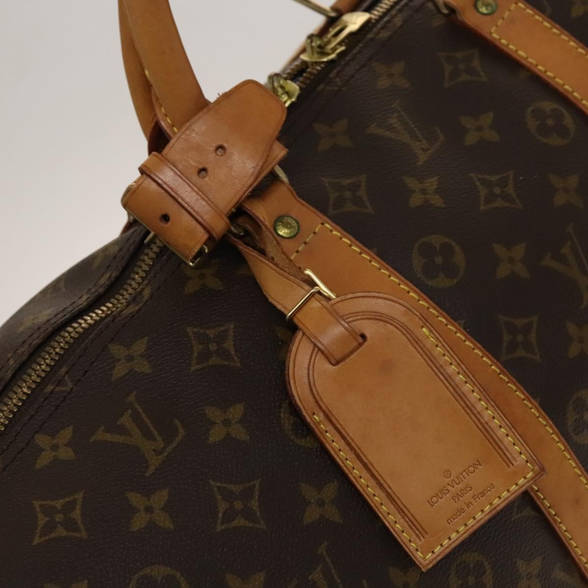 Louis Vuitton Keepall Bag Monogram Canvas, BROWN, CANVAS, Travel bag