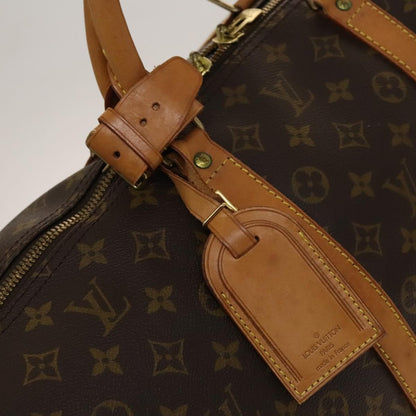 Louis Vuitton Keepall Bag Monogram Canvas, BROWN, CANVAS, Travel bag