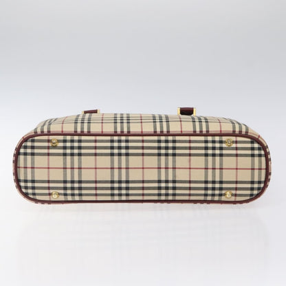 Burberry Nova Check Tote Canvas and Leather, BEIGE, CANVAS, Tote bag