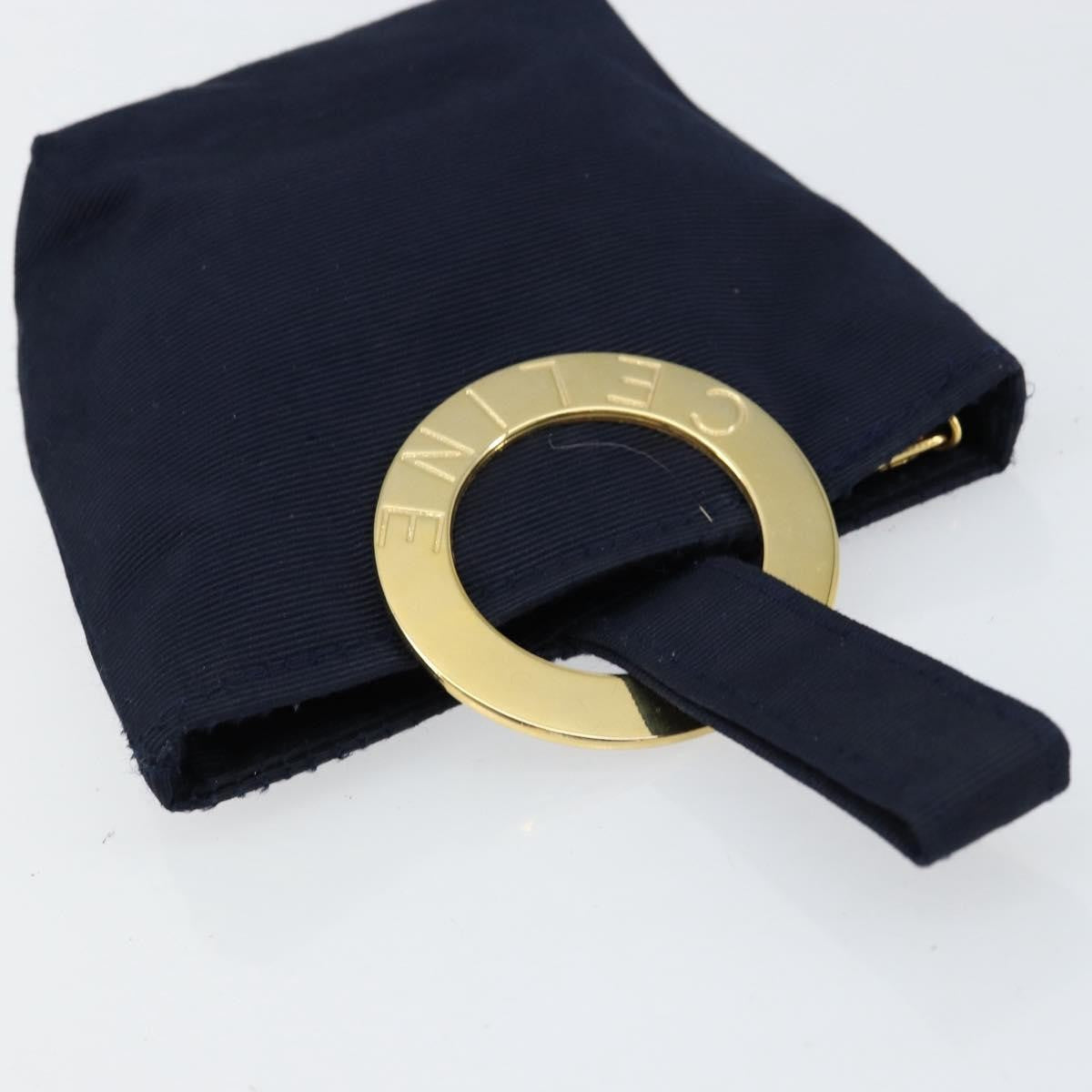 Celine Circle Logo Pouch Nylon, NAVY, NYLON, Clutche & pouche