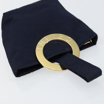 Celine Circle Logo Pouch Nylon, NAVY, NYLON, Clutche & pouche