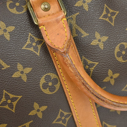 Louis Vuitton Keepall Bag Monogram Canvas, BROWN, CANVAS, Travel bag