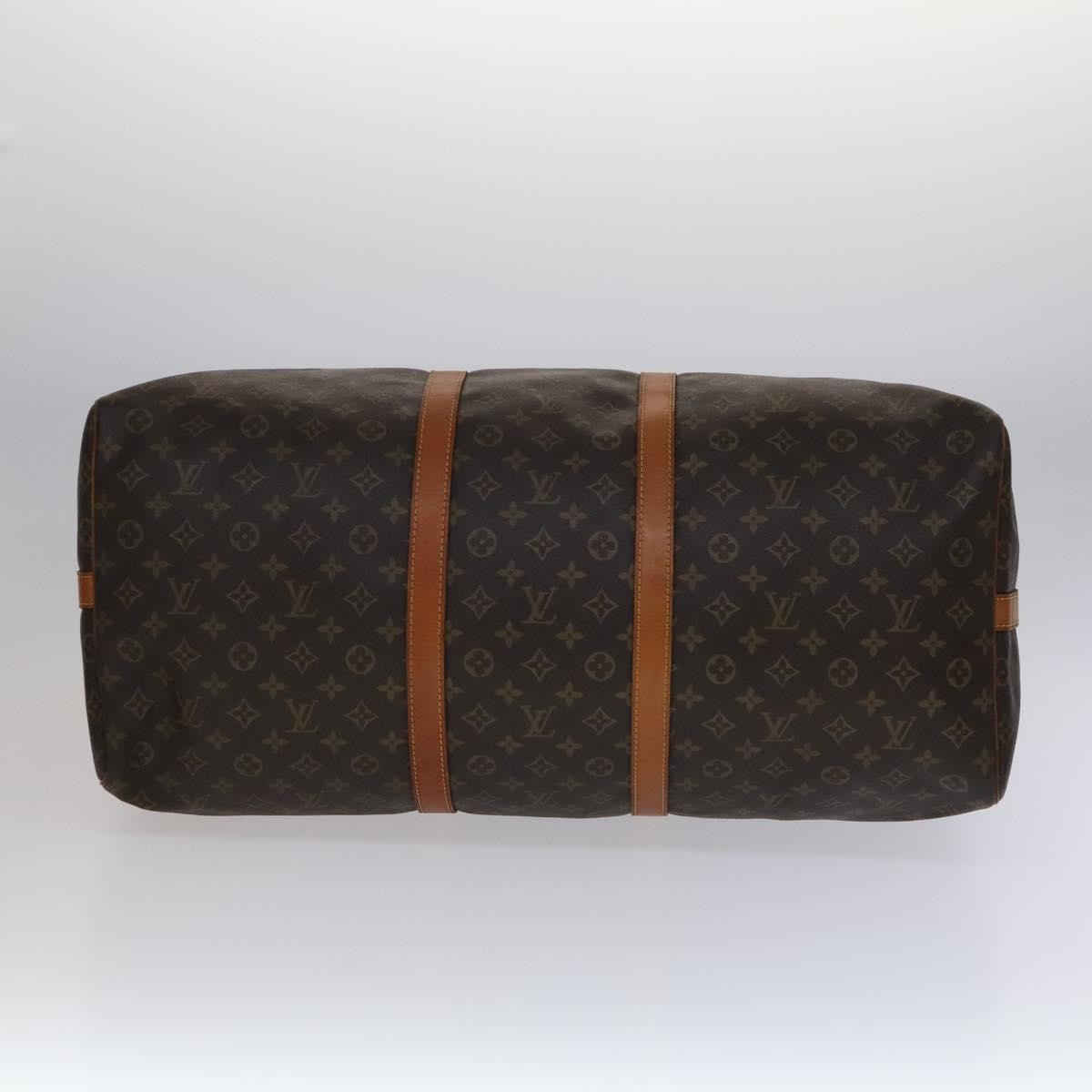 Louis Vuitton Keepall Bandouliere Bag Monogram Canvas, BROWN, CANVAS, Travel bag