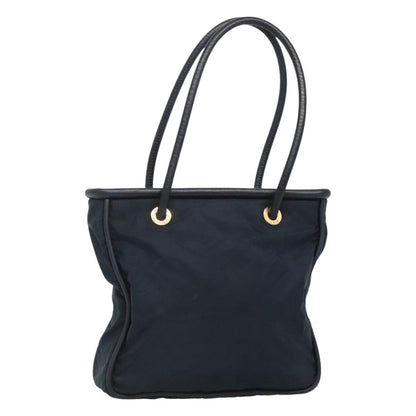 Celine Circle Logo Handbag Nylon, Navy, Nylon, Tote Bag