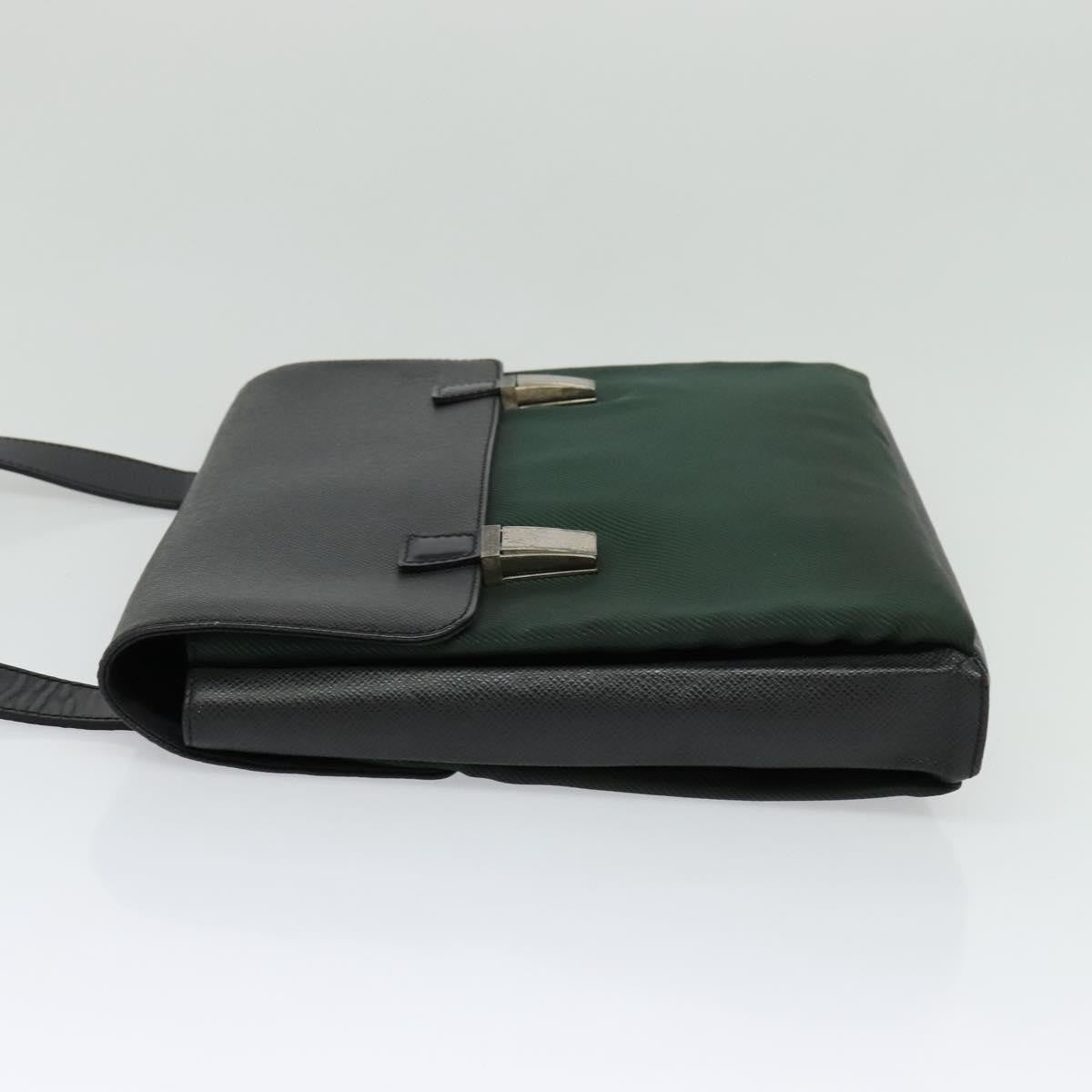 Louis Vuitton Saratov Messenger Bag Taiga Leather and Canvas, GRAY, LEATHER, Crossbody bag