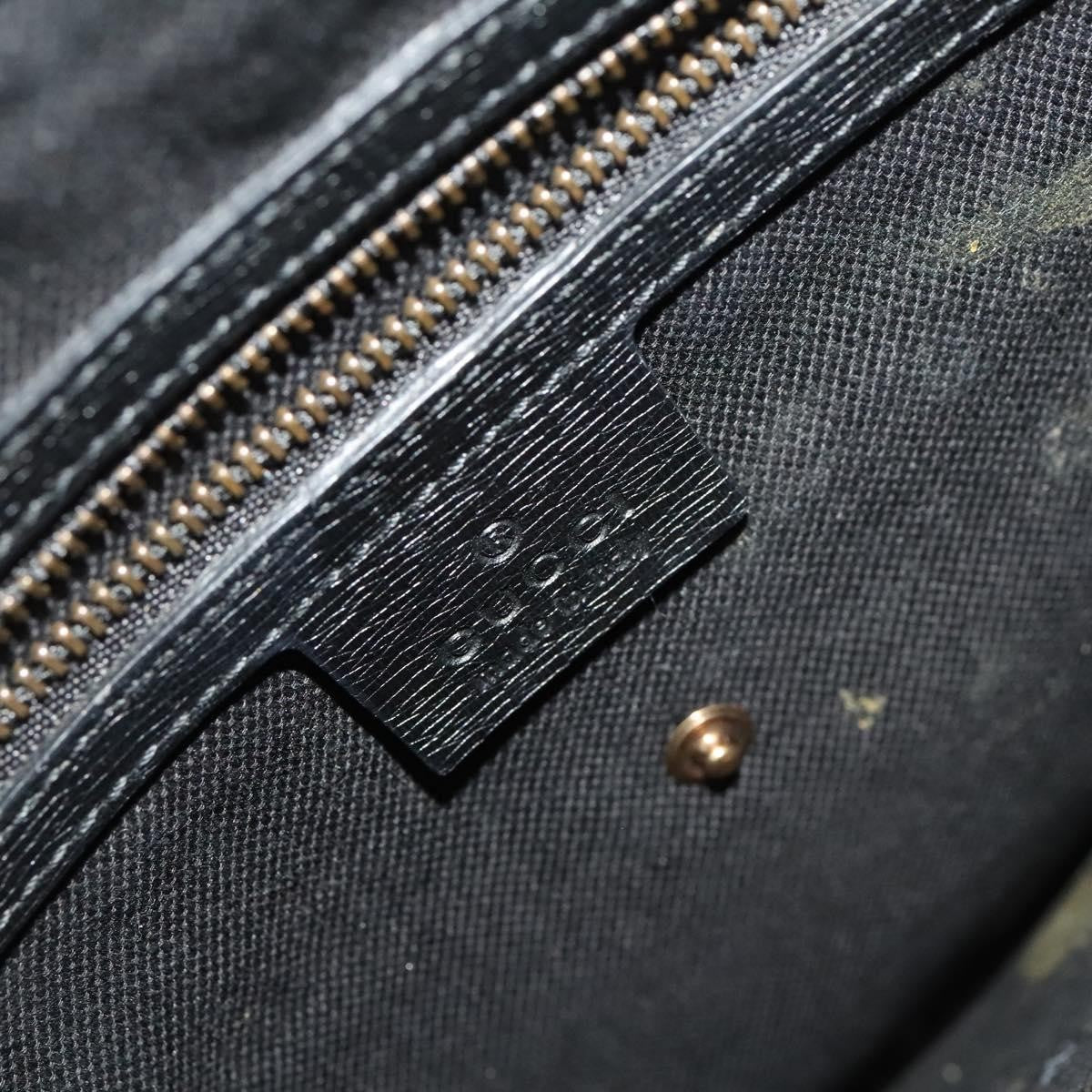 Gucci Bright Bit Convertible Tote Leather, BLACK, LEATHER, Handbag