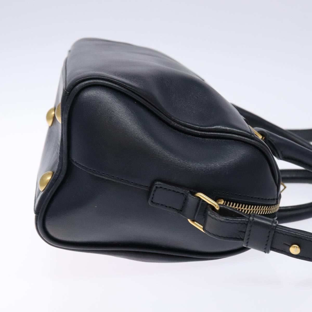 Saint Laurent Classic Baby Duffle Bag Leather, NAVY, LEATHER, Handbag