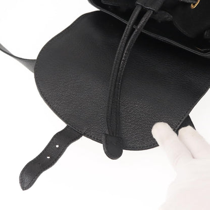 Gucci Vintage Bamboo Backpack Suede, BLACK, SUEDE, Backpack